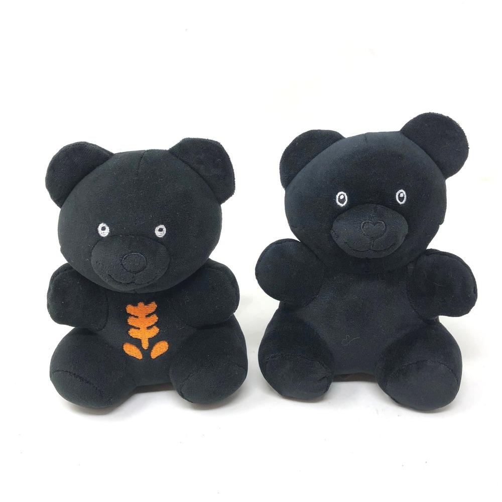 Black Gummie‎ Bear Set 6 Plush Goth Gummy Walmart Stuffed Teddy Set of 2